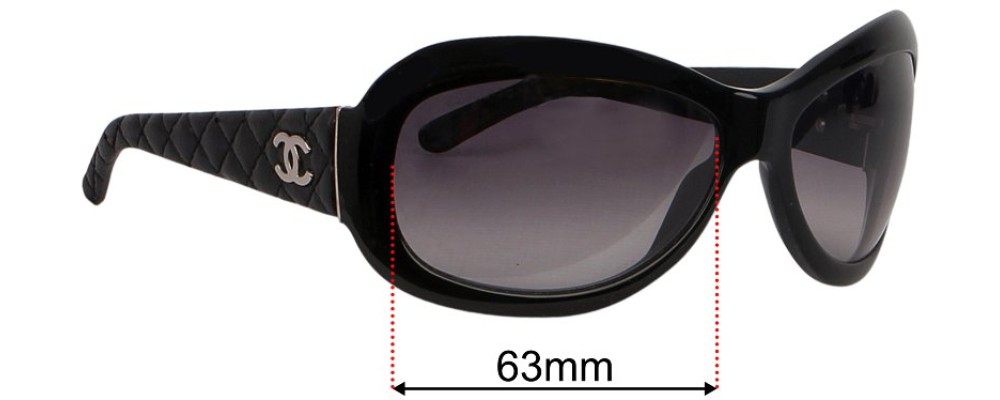 Sunglass Fix Replacement Lenses for Chanel 5116-Q - 63mm Wide