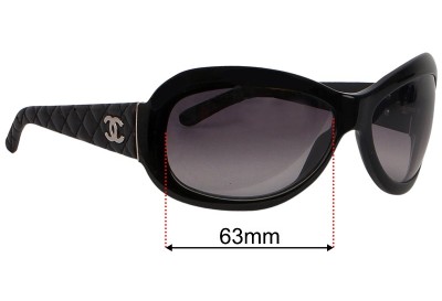 Chanel 5116-Q Replacement Lenses 63mm wide 