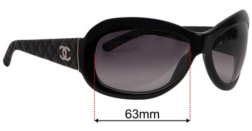 Chanel 5116-Q 63mm Replacement Lenses by Sunglass Fix™ display picture 3