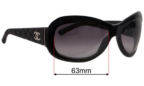 Chanel 5116-Q Replacement Lenses 63mm wide 