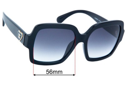 Chanel 5479-A Replacement Lenses 56mm wide 