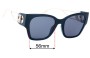 Sunglass Fix Replacement Lenses for Christian Dior 30Montaigne1 8072K - 58mm Wide 