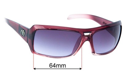 Electric BSG Bam Replacement Lenses 64mm wide 
