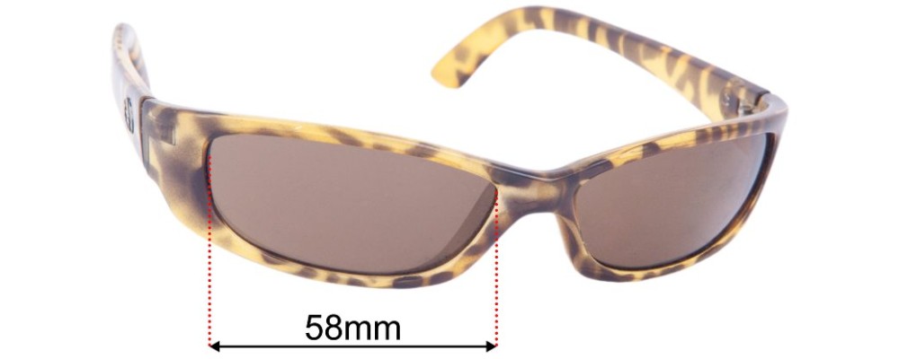 Sunglass Fix Replacement Lenses for Electric Digit - 58mm Wide