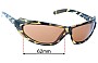 Sunglass Fix Replacement Lenses for Electric Resistor - 62mm Wide 