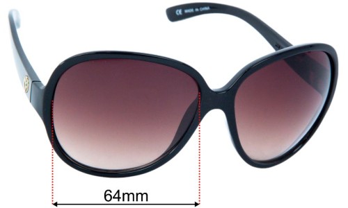 Electric Rockabye Replacement Lenses 64mm wide 