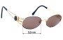 Sunglass Fix Verres de Remplacement pour Fendi SL 7035 - 52mm Wide 
