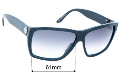 Gucci GG1603/S Replacement Lenses 61mm wide 