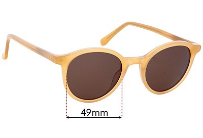 Madewell Layton Replacement Lenses 49mm wide 