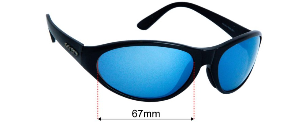 Sunglass Fix Replacement Lenses for Mako Hooked 9484 - 67mm Wide