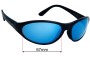 Sunglass Fix Replacement Lenses for Mako Hooked 9484 - 67mm Wide 