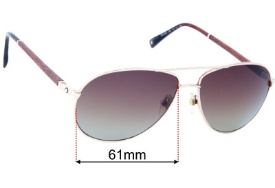 Montblanc MB 325S Replacement Lenses 61mm wide 