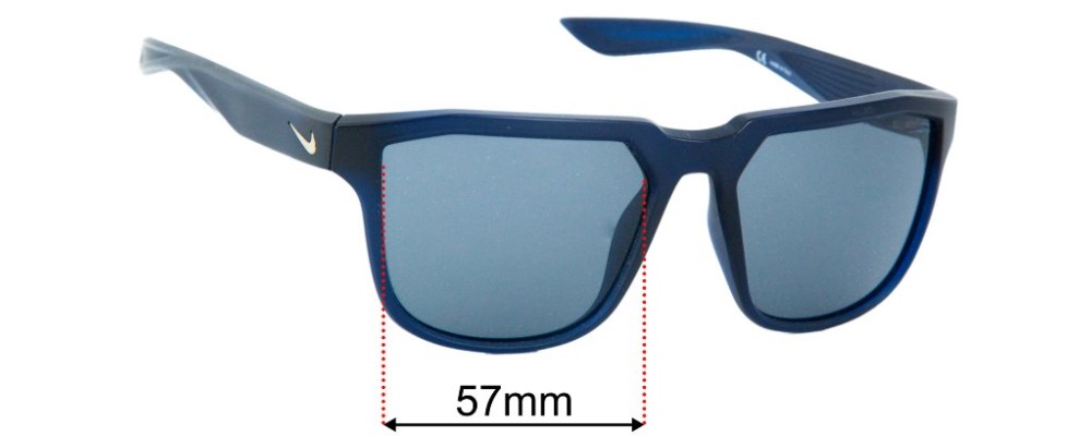 Sunglass Fix Replacement Lenses for Nike EV0927 Fly - 57mm Wide