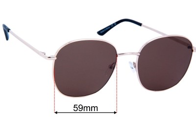 Quay Jezabell Replacement Lenses 59mm wide 