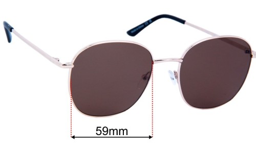 Quay Jezabell Replacement Lenses 59mm wide 