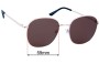 Sunglass Fix Replacement Lenses for Quay Jezabell - 59mm Wide 