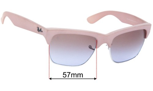 Ray Ban RB4186 Replacement Lenses 57mm wide 