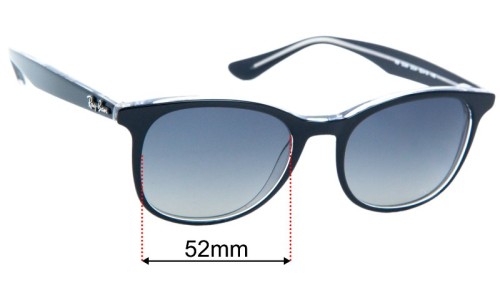 Ray-Ban RB5356 Replacement Lenses 52mm wide 