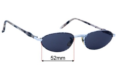 Ray Ban Rituals W2250 Replacement Lenses 52mm wide 