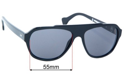 Saturnin Eyewear  Numerocinque-1 Replacement Lenses 55mm wide 
