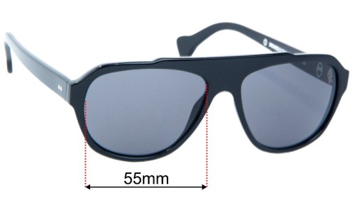 Saturnin Eyewear  Numerocinque-1 Lentes de Repuesto 55mm wide 