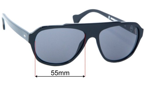 Saturnin Eyewear  Numerocinque-1 Replacement Lenses 55mm wide 