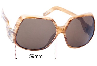 Spy Optic Corniche Replacement Lenses 59mm wide 