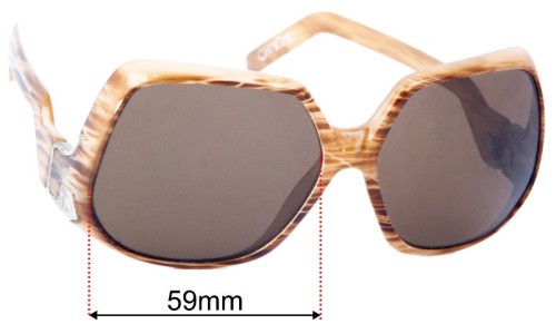 Spy Optic Corniche Replacement Lenses 59mm wide 