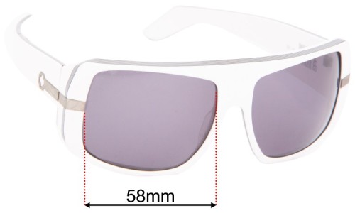 Spy Optic Double Decker Replacement Lenses 58mm wide 