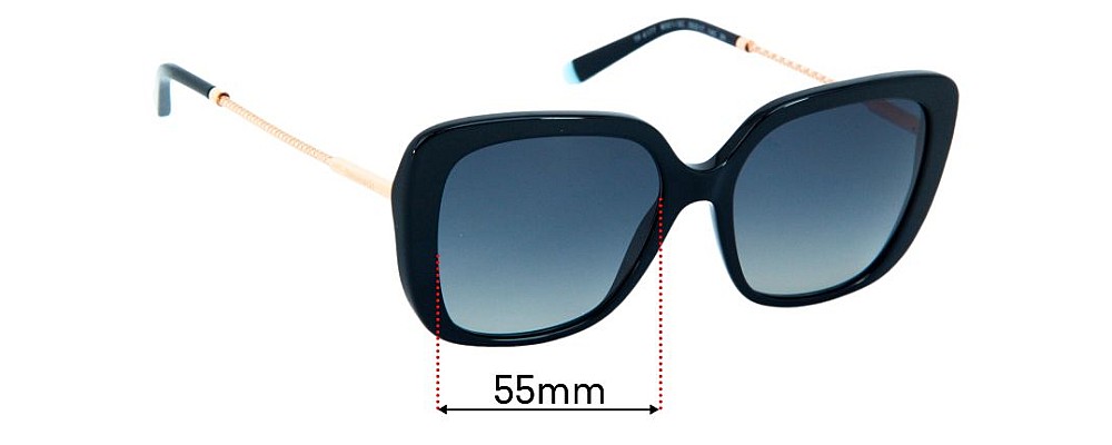 Sunglass Fix Replacement Lenses for Tiffany & Co TF4177 - 55mm Wide