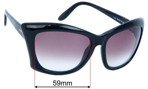 Tom Ford Lana TF280 Ersatzlinsen 59mm wide 
