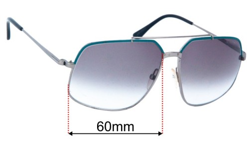 Tom Ford Ronnie TF439 Replacement Lenses 60mm wide 