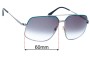 Sunglass Fix Replacement Lenses for Tom Ford Ronnie TF439 - 60mm Wide 