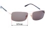 Sunglass Fix Replacement Lenses for Tom Ford Hudson TF102 - 57mm Wide 