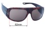 Sunglass Fix Replacement Lenses for Tom Ford Porfirio TF21 - 62mm Wide 