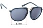 Sunglass Fix Replacement Lenses for Tom Ford TF32 - 57mm Wide 