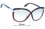 Sunglass Fix Replacement Lenses for Tom Ford Abbey TF327 - 63mm Wide 