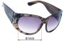Sunglass Fix Lentes de Repuesto para Tom Ford Felicity TF404 - 61mm Wide 