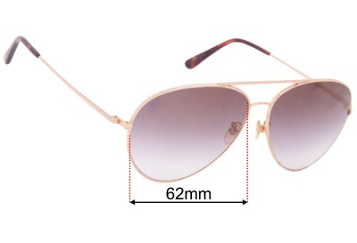 Tom Ford TF417-D Replacement Lenses 62mm wide 