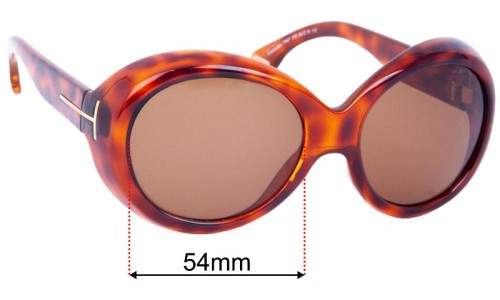 Tom Ford Emanuella TF67 Replacement Lenses 54mm wide 