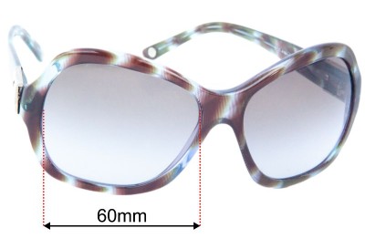 Versace MOD 4191 Replacement Lenses 60mm wide 
