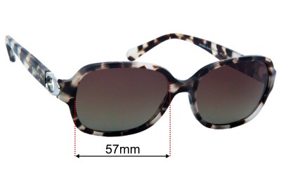 Coach HC 8241 Replacement Lenses 57mm wide 