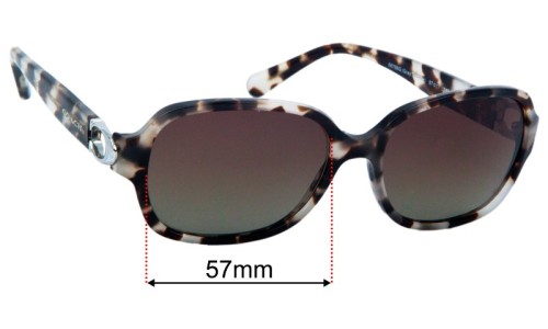 Coach HC 8241 Replacement Lenses 57mm wide 