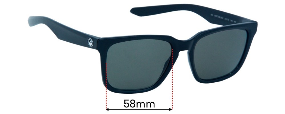 Sunglass Fix Replacement Lenses for Dragon Baile - 58mm Wide