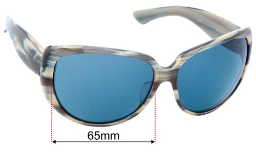 Gucci GG 2936/S Replacement Lenses 65mm wide 
