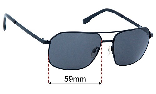  Sunglass Fix Replacement Lenses for Bolle Navis - 59mm Wide 