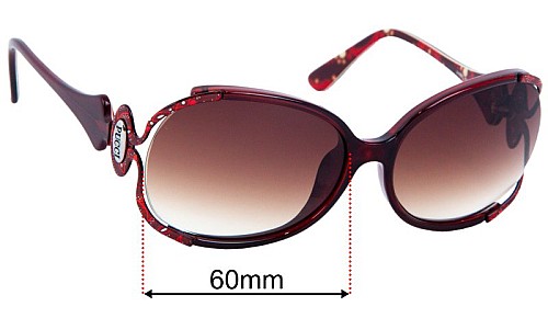 Emilio Pucci EP608S Replacement Lenses 60mm wide 
