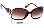 Sunglass Fix Replacement Lenses for Emilio Pucci EP608S - 60mm Wide 