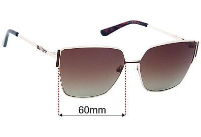 Guess GF6158 Replacement Lenses 60mm wide 