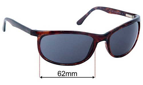 Maui Jim MJ168 Typhoon Replacement Lenses 62mm wide 